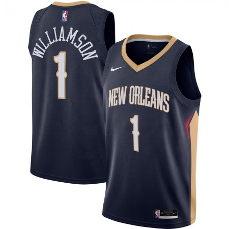 Herren NBA New Orleans Pelicans Trikot Zion Williamson 1 Nike 2020-2021 Icon Edition Swingman